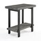 Alaterre Furniture Pomona Metal and Wood End Table, Slate Gray AMBA01SG - alternate 1